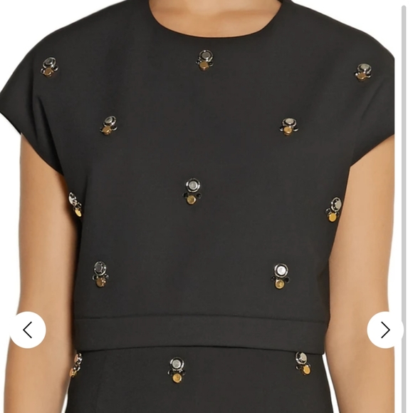 *SOLD* Elizabeth and James Colton Embellished Crop Top - Picture 2 of 10